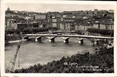 CPA Lyon Le pont du Change to Croix Rousse 