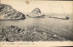 CPA Ile Rouse Les Flots et le Phare 