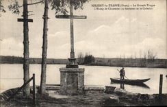 CPA Soligny la Trappe La Grande Trappe l'Etang de Chaumon et le Calvaire 