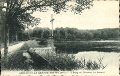 CPA De La Grande Trappe Orne l'Etang de Chaumont 