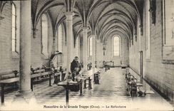 CPA Monastere de la Grande Trappe Orne Le Refectoire 