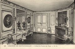 CPA Chateau de Fontainebleau Cabinet de Torlette du Pape 
