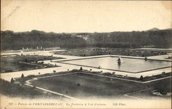 CPA Palais de Fontainebleau Le Partette a Vol d'oiseau 