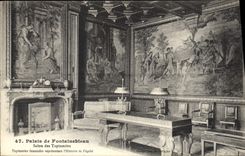 CPA Palais de Fontainebleau Salon des Tapisseries 