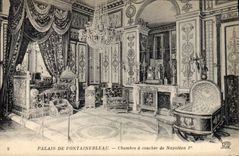 CPA Palais de Fontainebleau Chambre a coucher de Napoleon I