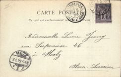 CPA Palais de Fontainebleau Le Lit de Marie Antoinette Carte 1900