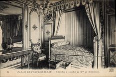 CPA Palais de Fontainebleau Chambre a coucher de M de Maintenon 