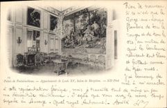 CPA Palais de Fontainebleau Appartaments de Louis XV Salon de Reception Carte 1899