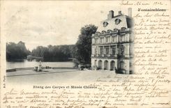 CPA Fontainebleau Etang des Carpes et Musee Chinois 
