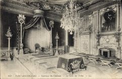 CPA Fontainebleau Interieur de Chateau La Salle du Trone 