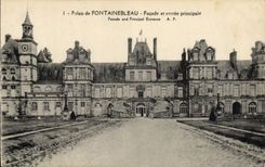 CPA Palais de Fontainebleau Facade et entree principale 