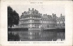 CPA Palais de Fontainebleau Services d'auto cars P L M En Foret 
