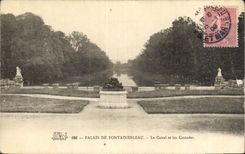 CPA Palais de Fontainebleau Le Canal et les Cascades 