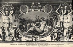 CPA Palais de Fontainebleau Detail de la Decoration de la Galerie Francois 