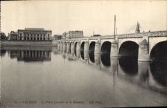 CPA Saumur Le Pont Cessart et le Theatre 