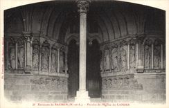 CPA Environs de Saumur Maine et Loire Porche de l'Eglise de Candes 