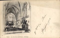 CPA Angers La Nef de la Cathedrale 