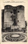 CPA Angers Le Chateau Les Tours Principales au bas desquelles ont ete crees de magnifiques parterres