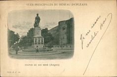 CPA Statue du Roi Rene Angers 