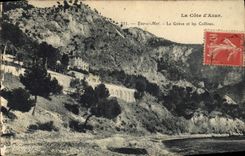 CPA La Cote d'Azur Eze s Mer La Greve et les Collines 