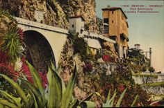 CPA Menton Grimaldi Pont Saint Louis Frontiere Franco Italienne 