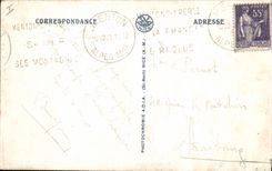 CPA Menton Les Rochers Rouges Frontiere Italienne 