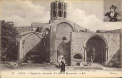 CPA Arles Chapelle des Alyscamps 