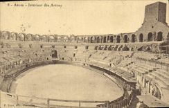 CPA Arles Interieur des Arenes 