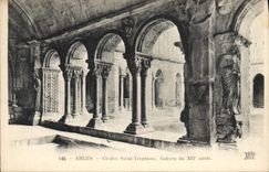 CPA Arles Cloitre Saint Trophime Galerie du XII 