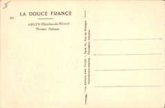 CPA Arles Bouches du Rhone Theatre Antique