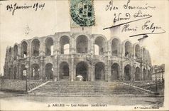CPA Arles Les Arenes exterieur 