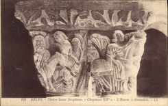 CPA Arles Cloitre Saint Trophime L'Entree a Jerusalem 