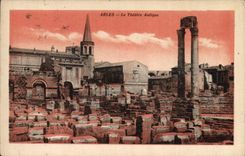 CPA Arles Le Theatre Antique 