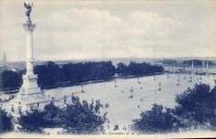 CPA Bordeaux Colonne des Girondins et les Quinconces 