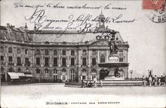 CPA Bordeaux Fontaine des Trois Graces 