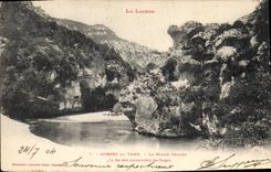 CPA La Lozere Gorges du Tarn La Roche Perce 