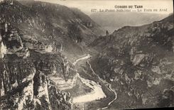 CPA Gorges du Tarn Le Point Subeime Le Tarn en Aval 