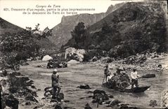CPA Gorges du Tarn Descente d'un rapide partie la plus impressionnante de la descente du Tarn en Bar