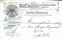 CPA Gorges du Tarn Entree du Pas de Souci Porte du Tarn Publicite Roquefort Aveyron