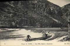 CPA Gorges du Tarn Saut d'un Rapide a Hauterive 