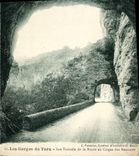 CPA Les Gorges du Tarn Les Tunnels de la Route au Cirque des Beaumes 