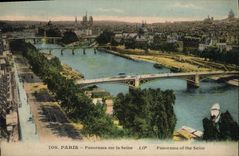 CPA Paris Panorama sur la Seine 