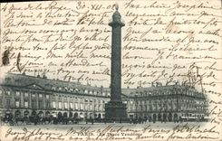 CPA Paris La Place Vendome 