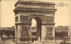CPA Paris L'Arc de Triomphe de l'Etoile 