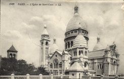 CPA Paris L'Eglise du Sacre Coeur 