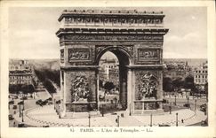 CPA Paris L'Arc de Triomphe 