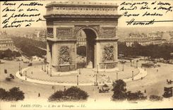 CPA Paris VIII L'Arc de Triomphe 