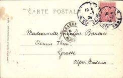 CPA Paris Buttes Chaumont Le Pont suspendu