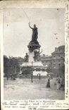 CPA Paris La Place de la Republique 