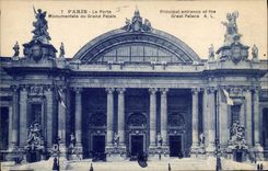 CPA Paris La Porte Monumentale du Grand Palais 